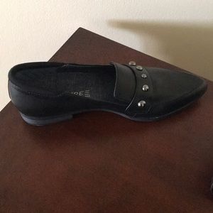 Black loafers
